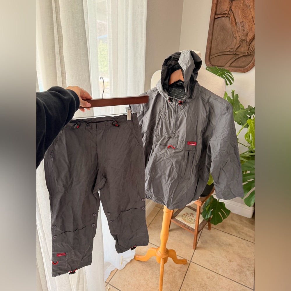 Vintage FUBU Kids Windbreaker Set Youth Large 7 Jacket & Pants Streetwear